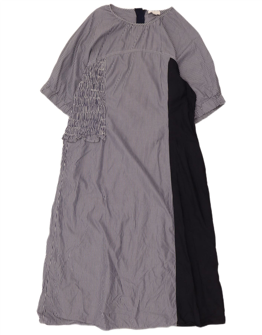 COS Γυναικείο Maxi Φόρεμα EU 44 XL Navy Blue Pinstripe Βαμβακερό