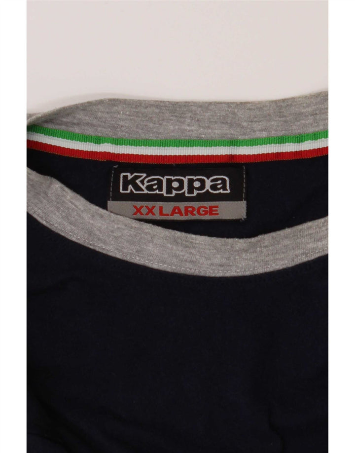 Ανδρικό T-Shirt Kappa Top 2XL Navy Blue
