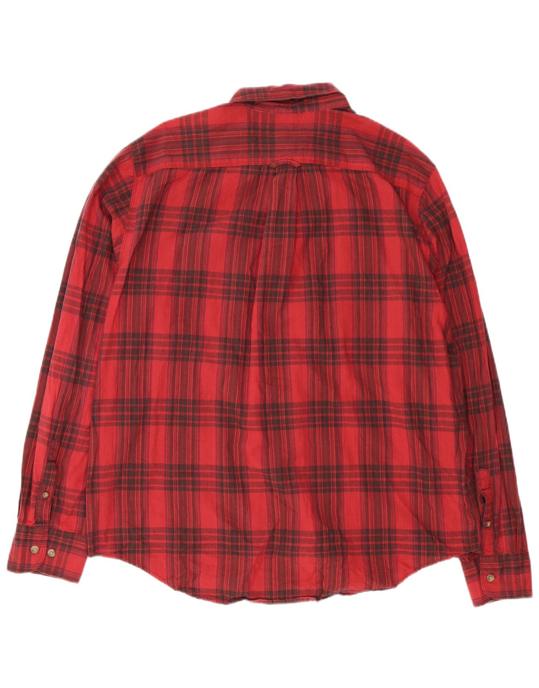 Eddie Bauer Ανδρικό φανελένιο πουκάμισο XL κόκκινο καρό βαμβακερό