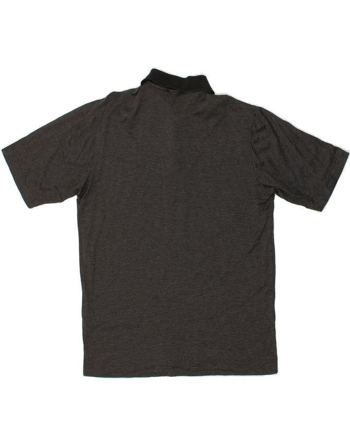 AMERIGO VESPUCCI Mens Polo Shirt Medium Grey Cotton Vintage Amerigo Vespucci and Second-Hand Amerigo Vespucci from Messina Hembry 