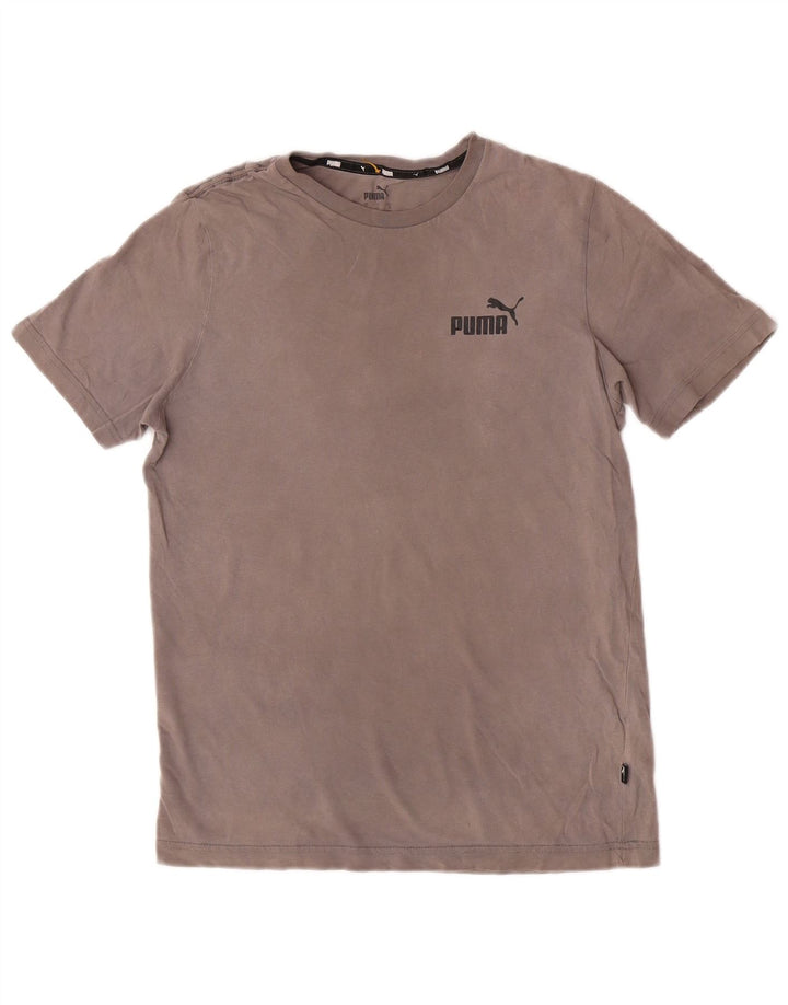 Ανδρικό T-Shirt Puma Τοπ Μικρό Γκρι Βαμβακερό