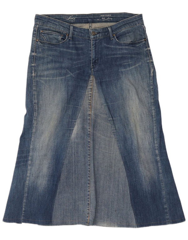 Γυναικεία Demi Curve Skinny τζιν φούστα της Levi's W32 μεγάλη μπλε βαμβακερή