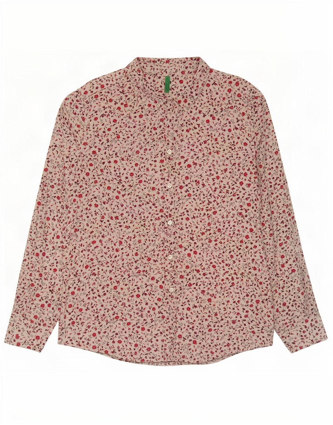 Γυναικείο πουκάμισο Benetton UK 16 Large White Floral