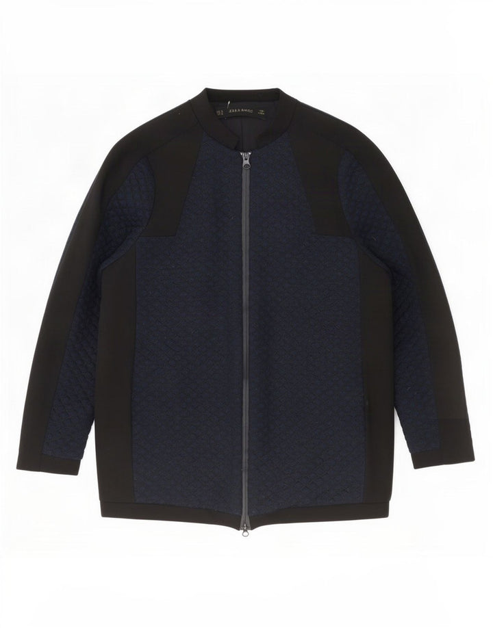 Zara Γυναικείο μπουφάν μπουφάν UK 10 Small Navy Blue Colourblock