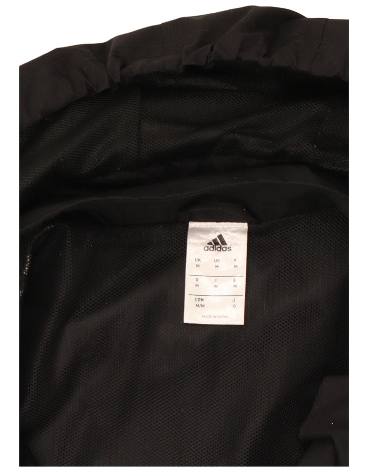 Ανδρική αθλητική φόρμα με κουκούλα ADIDAS Top Jacket μεσαίο μαύρο χρώμα, πολυεστέρας