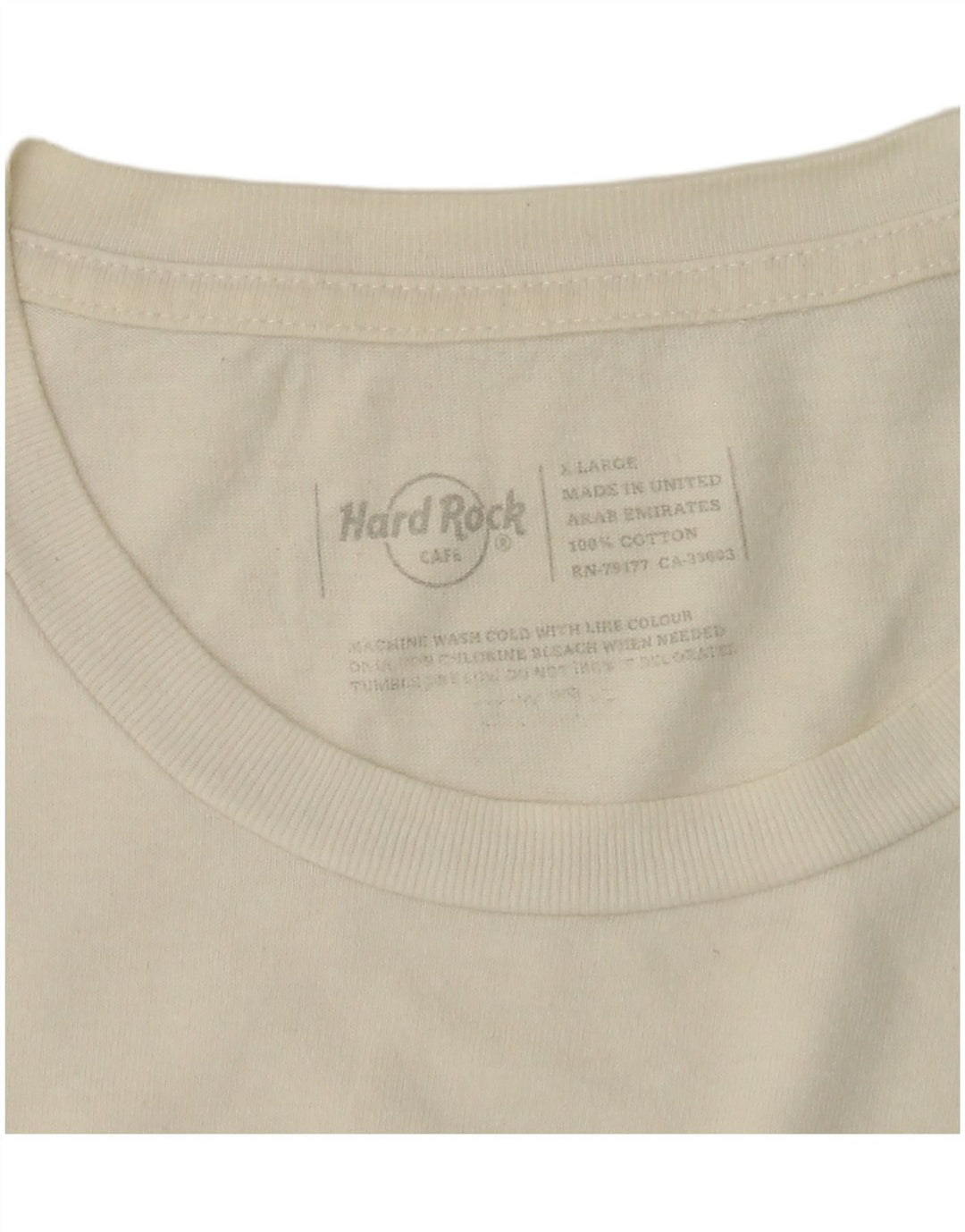 Hard Rock Cafe Γυναικείο T-Shirt Dublin Graphic Top UK 18 XL Λευκό βαμβακερό