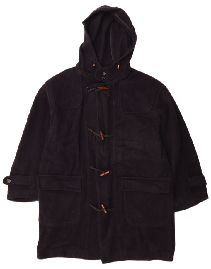 VINTAGE Ανδρικό παλτό Duffle με κουκούλα IT 54 2XL Navy Blue