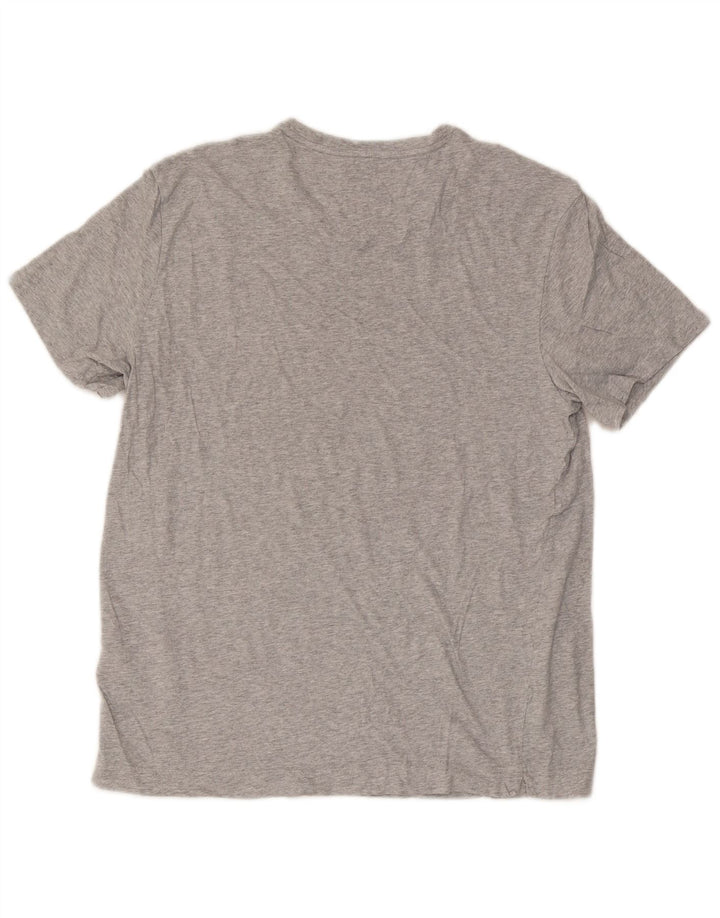 Ανδρικό T-Shirt Adidas Top Μεγάλο γκρι βαμβακερό