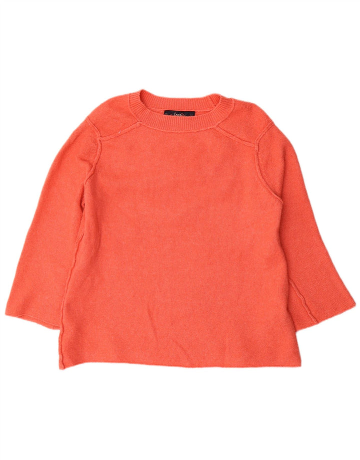 Zara γυναικείο πουλόβερ με λαιμό σκακιέρα UK 10 Small Polyester