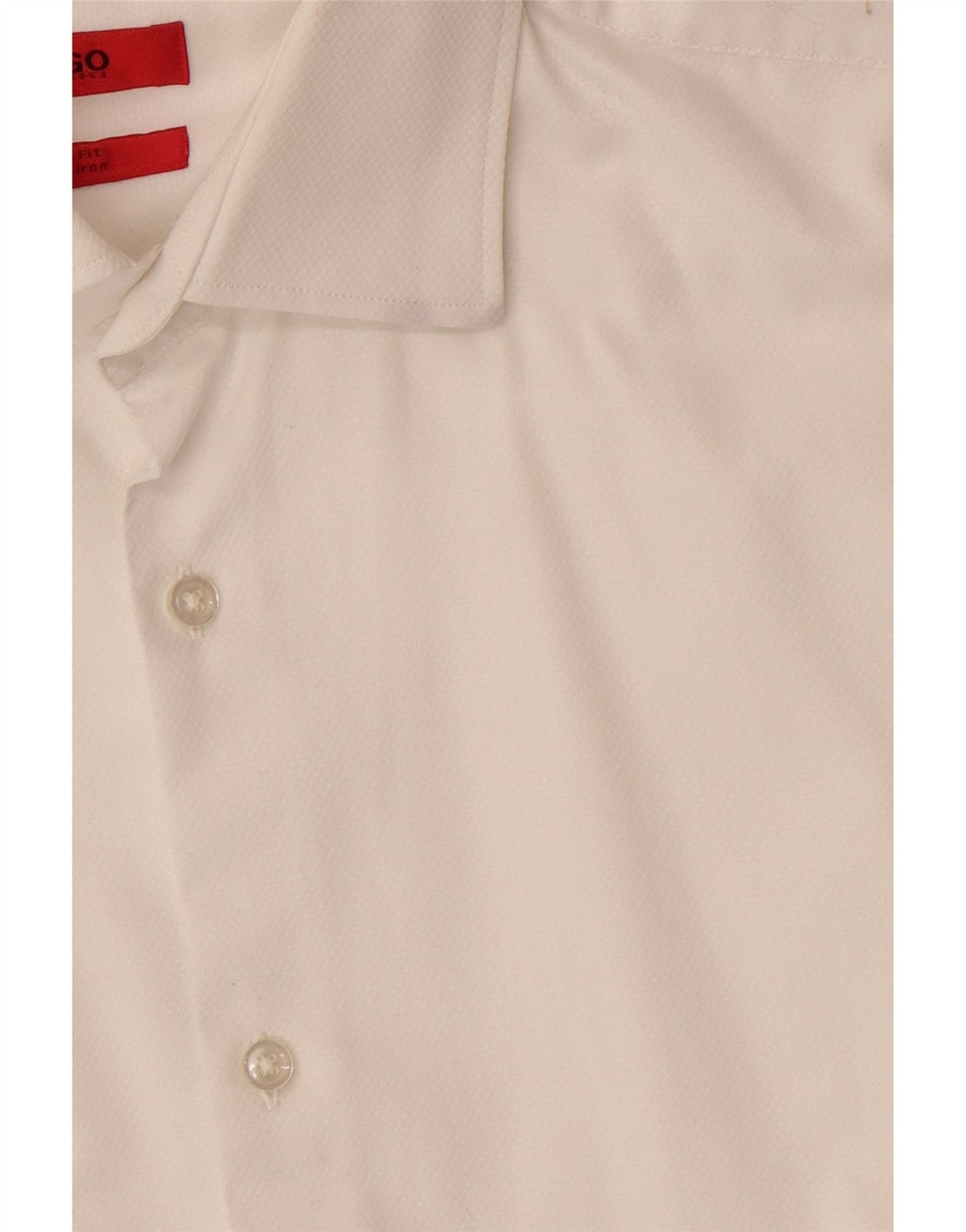 Ανδρικό πουκάμισο HUGO BOSS Slim Fit Μέγεθος 38 15 Medium White