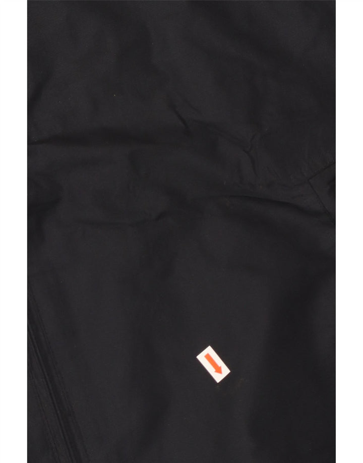 Ανδρικό μπουφάν βροχής με κουκούλα London ομίχλης UK 44 2XL μαύρο πολυεστέρα