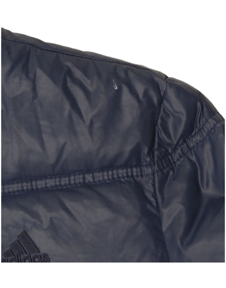 Adidas Γυναικείο μπουφάν UK 12 Medium Navy Blue Polyamide