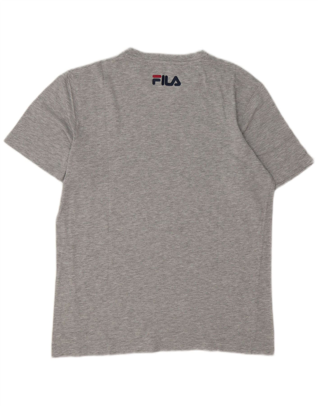 Ανδρικό γραφικό T-Shirt Fila Top Βαμβακερό μεσαίο γκρι