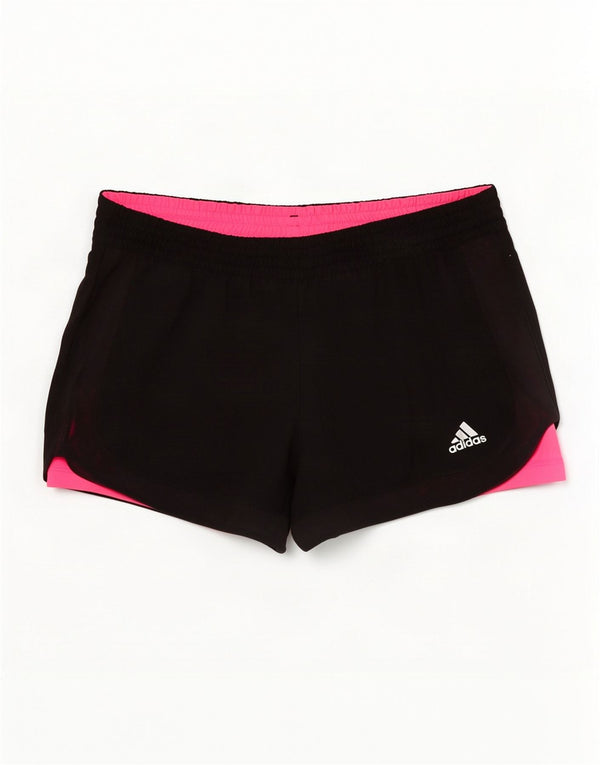 Γυναικείο αθλητικό σορτς Adidas Climalite UK 8/10 Μικρό μαύρο πολυεστέρα