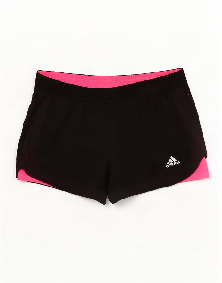 Γυναικείο αθλητικό σορτς Adidas Climalite UK 8/10 Μικρό μαύρο πολυεστέρα