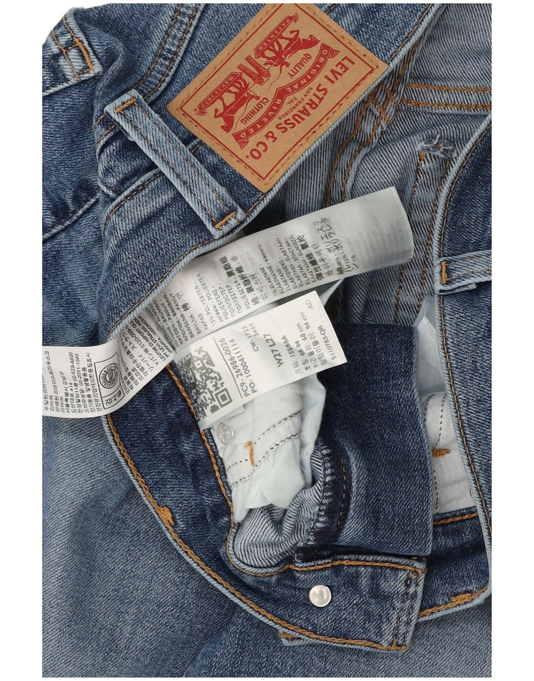 LEVI'S Γυναικείο Mom Jean Ψηλόμεσο Τζιν W27 L27 Μπλε Βαμβακερό