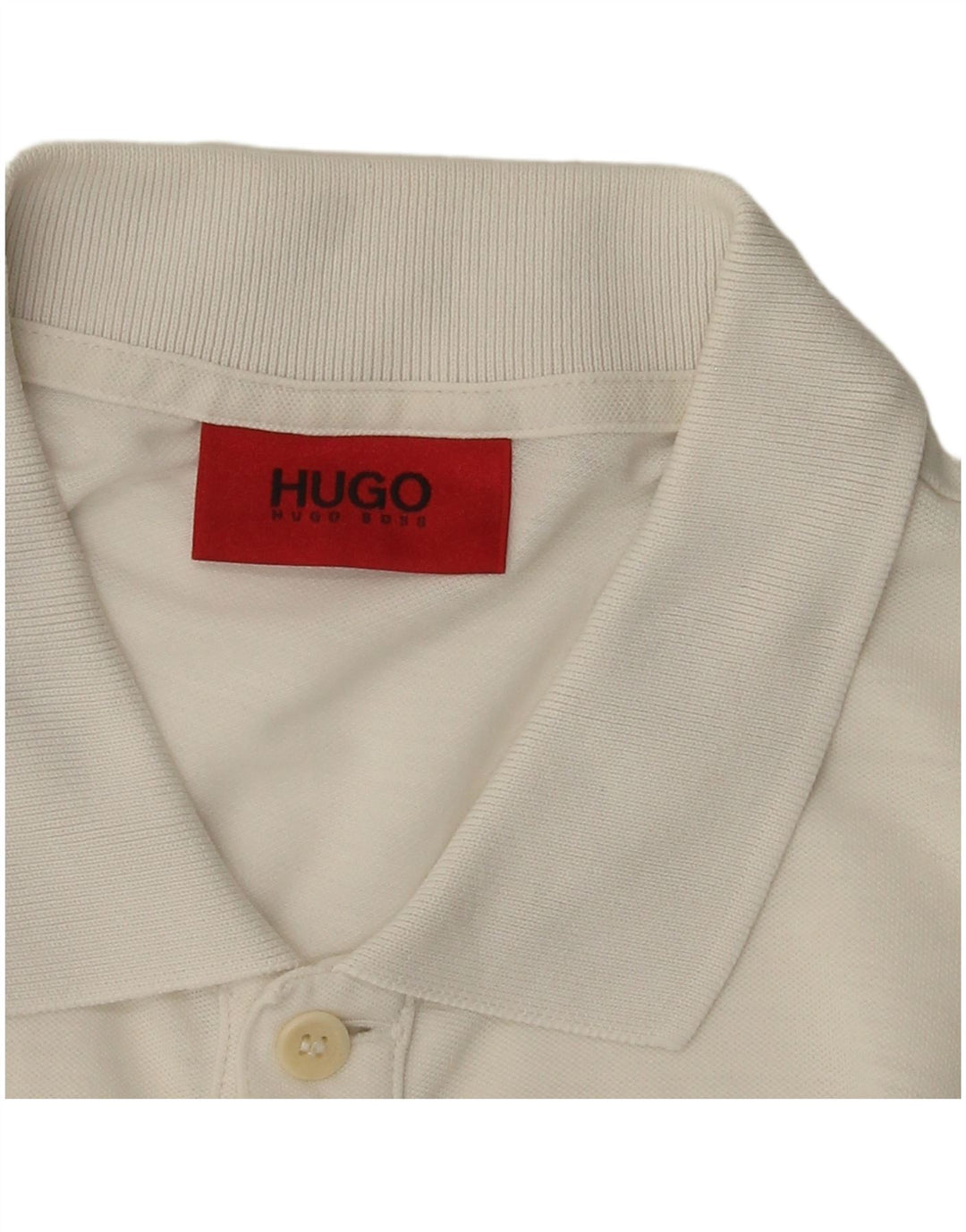 Ανδρικό μπλουζάκι πόλο Hugo Boss, μικρό λευκό βαμβακερό