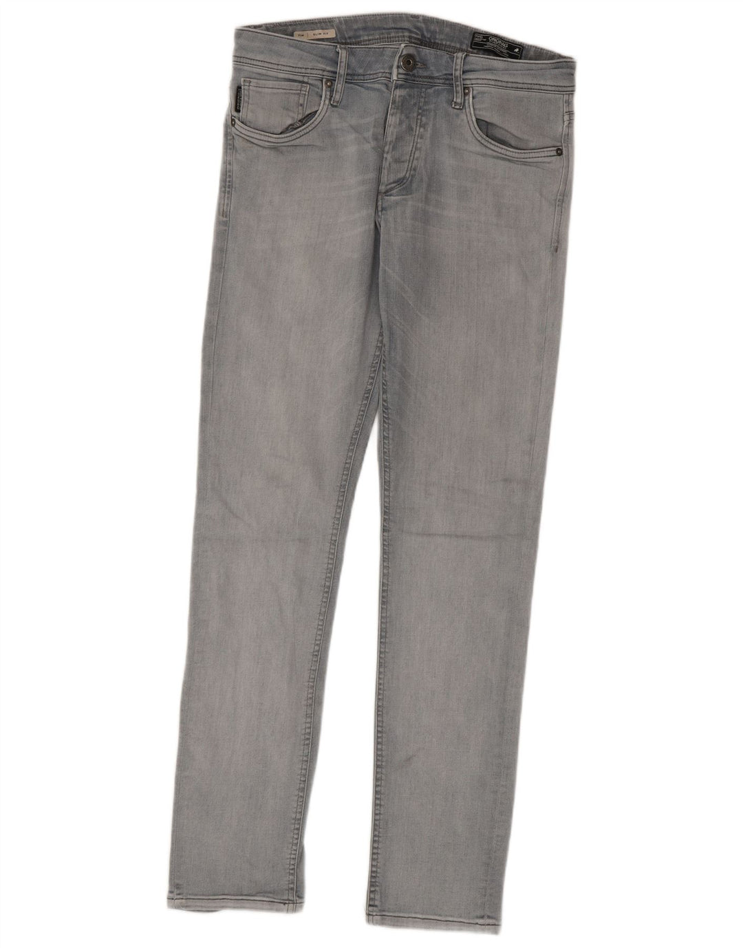 Jack & Jones Ανδρικό Tim Slim Jeans W31 L32 Γκρι βαμβακερό