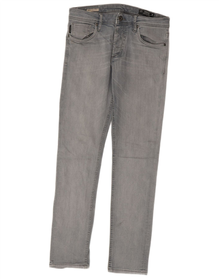 Jack & Jones Ανδρικό Tim Slim Jeans W31 L32 Γκρι βαμβακερό