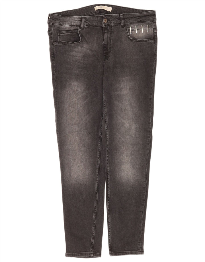 Zara Γυναικείο Slim Jeans EU 42 Large W32 L27 Γκρι βαμβακερό
