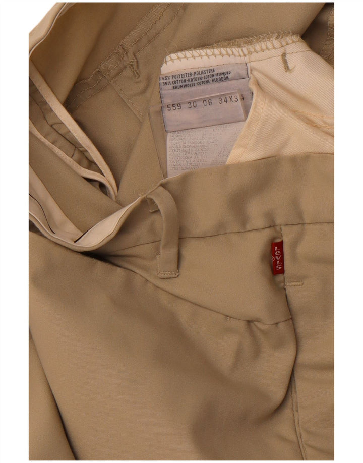 Ανδρικό ίσιο παντελόνι Chino LEVI'S W34 L34 Beige Polyester