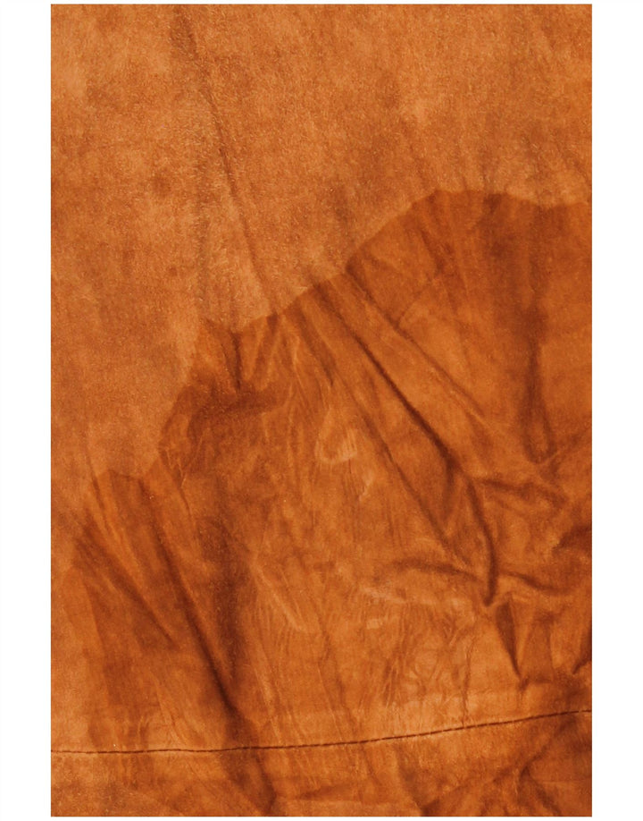 Vintage Γυναικείο Suede Jacket IT 46 Large Brown Δερμάτινο