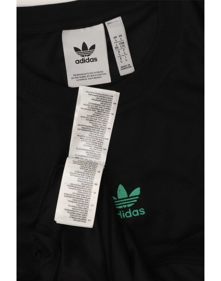 Ανδρικό T-Shirt Adidas Top Large Black Argyle/Diamond Polyester