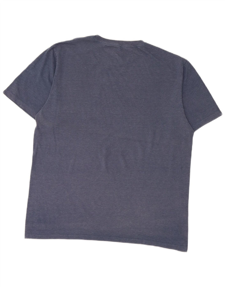 Ανδρικό T-Shirt Converse Top μεγάλο μπλε βαμβακερό