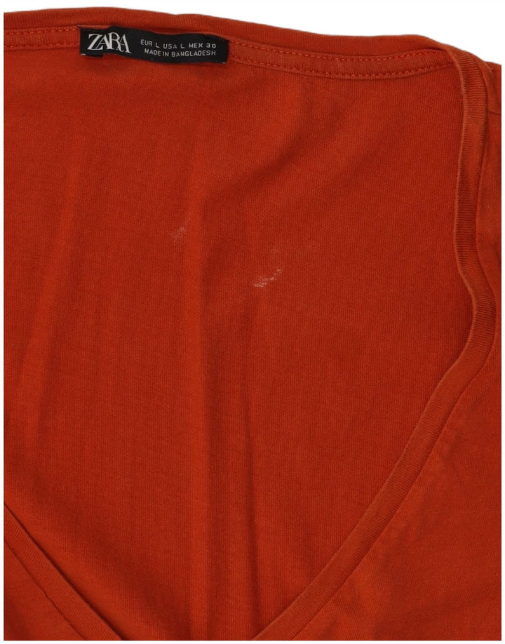 Γυναικείο φόρεμα ZARA UK 16 Large Orange
