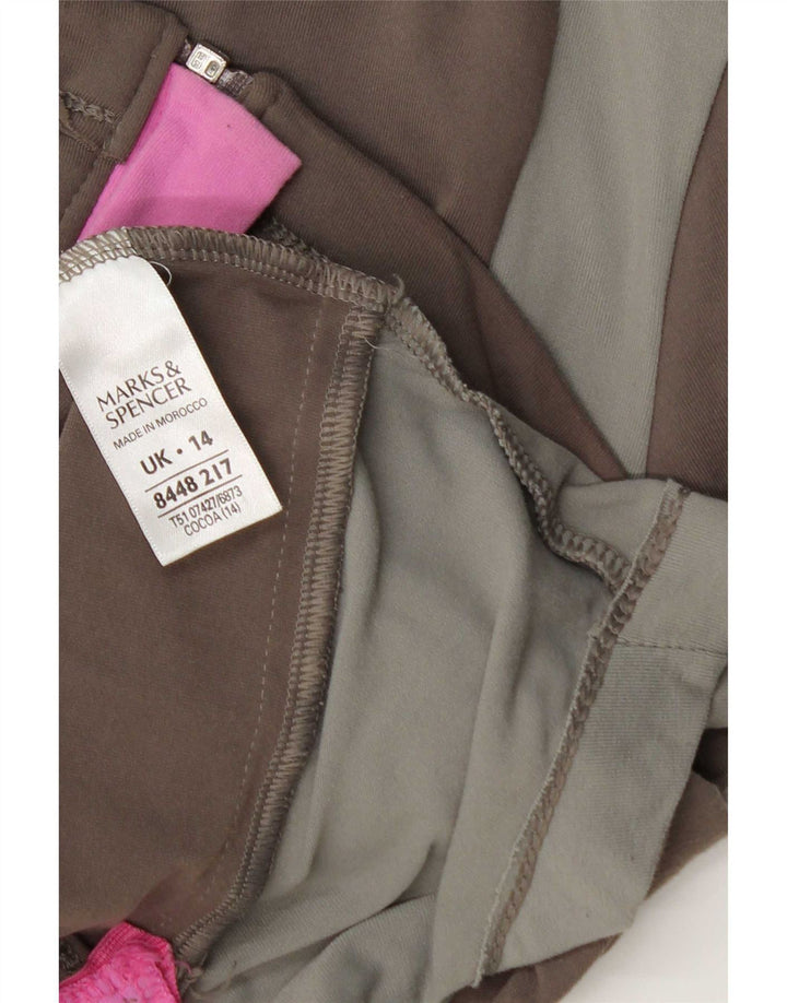 Γυναικεία αθλητική φόρμα Marks & Spencer Top Jacket UK 14 Large Brown Colourblock