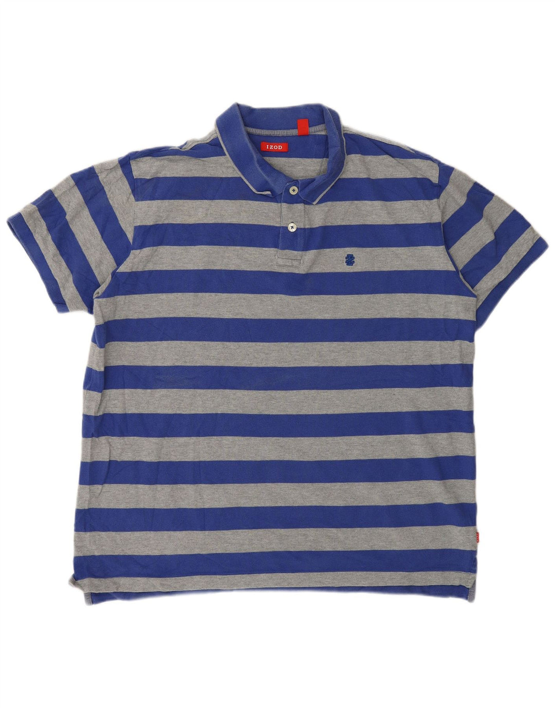 Izod Ανδρικό Πόλο Μπλουζάκι XL Μπλε ριγέ βαμβακερό