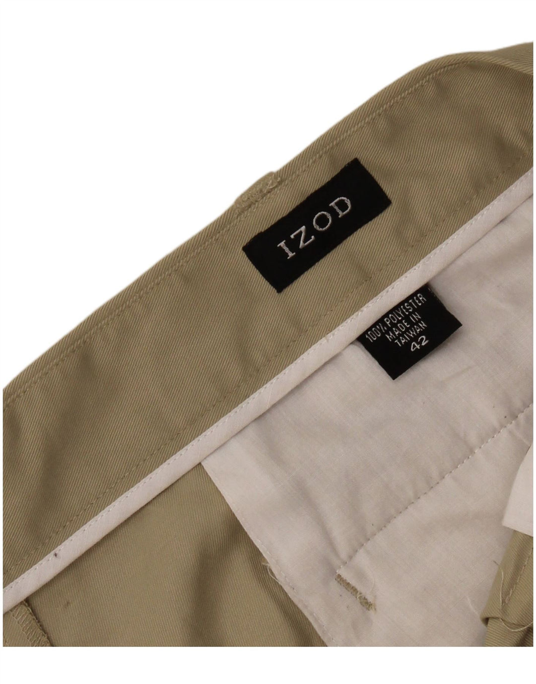 Ανδρικό σορτς Chino IZOD με καρφίτσες W42 2XL Χακί Πολυεστέρας