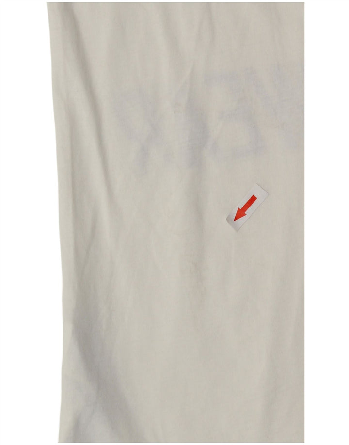 Γυναικείο γραφικό μπλουζάκι Nike UK 16 μεγάλο βαμβακερό υπόλευκο