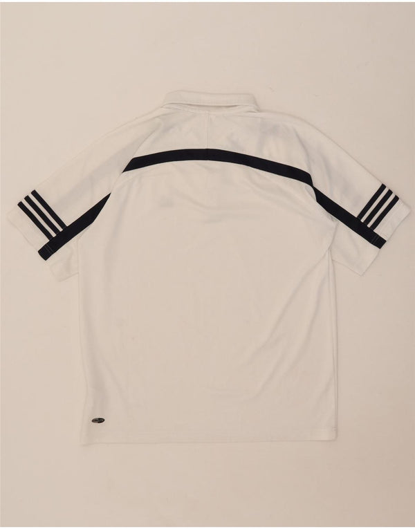 Ανδρικό πουκάμισο Adidas Climalite Polo UK 40/42 Medium White Colourblock