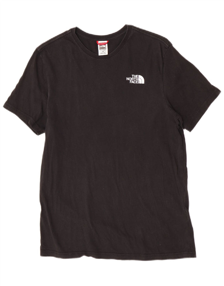 Ανδρικό γραφικό T-Shirt North Face Top Μεσαίο μαύρο βαμβακερό