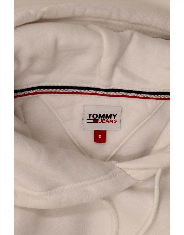 TOMMY HILFIGER Γυναικείο Hoodie Jumper UK 10 Small White