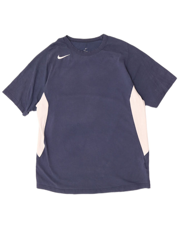 Ανδρικό μπλουζάκι Nike Top UK 42/44 Μεγάλο μπλε ναυτικό, βαμβακερό χρώμα