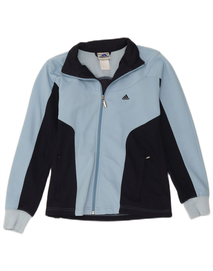Γυναικεία αθλητική φόρμα Adidas Top Jacket UK 12 Medium Navy Blue Colourblock