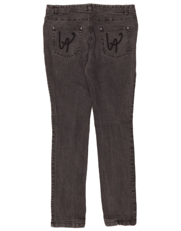 Laura Ashley Γυναικεία Skinny Jeans UK 14 Large W34 L32 Γκρι βαμβακερό