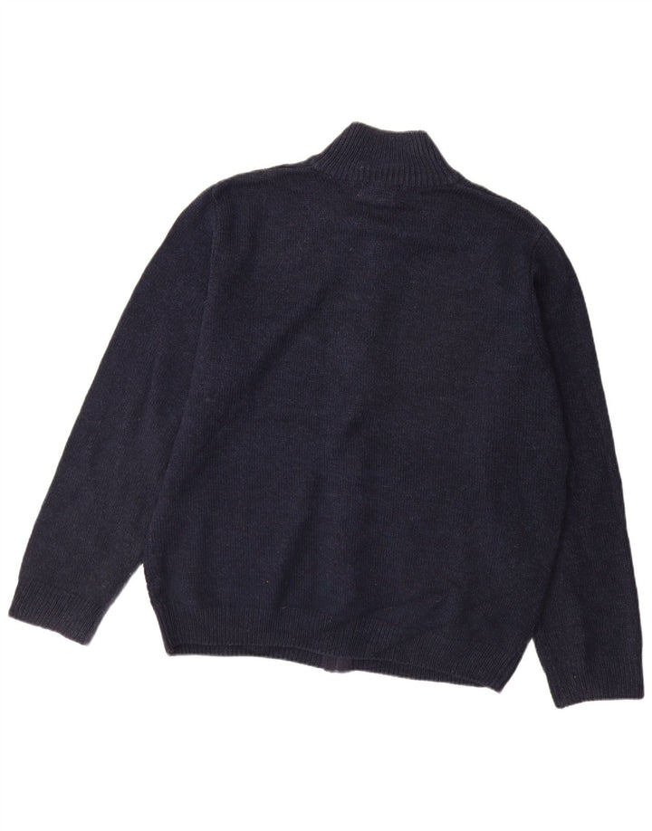 Marks & Spencer Ανδρικό πουλόβερ ζακέτα με φερμουάρ XL Navy Blue Ακρυλικό