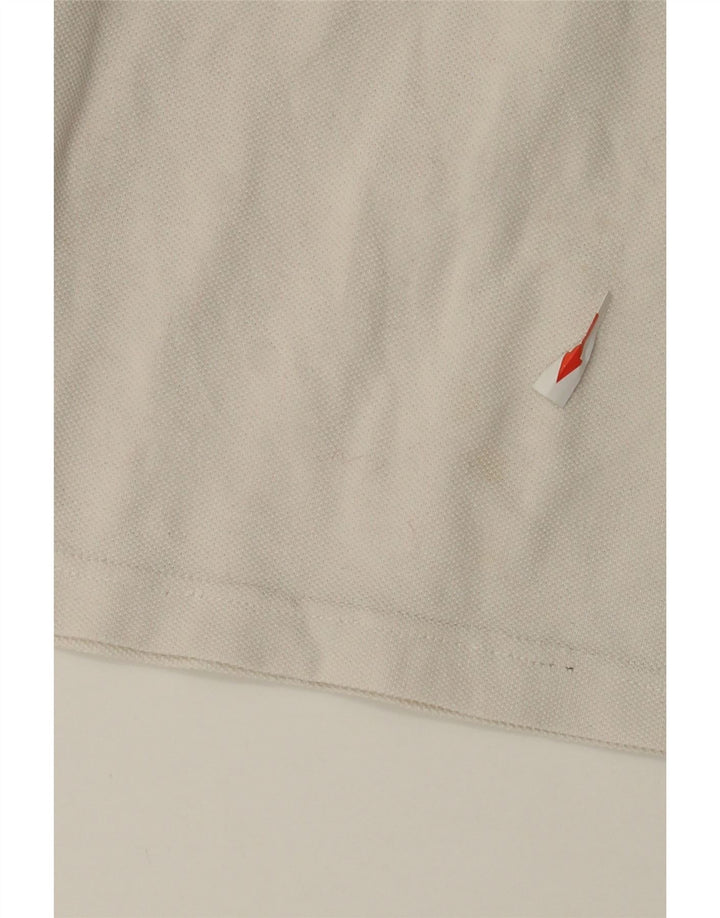 Polo Ralph Lauren Ανδρικό πουκάμισο πόλο, μεσαίο λευκό βαμβακερό