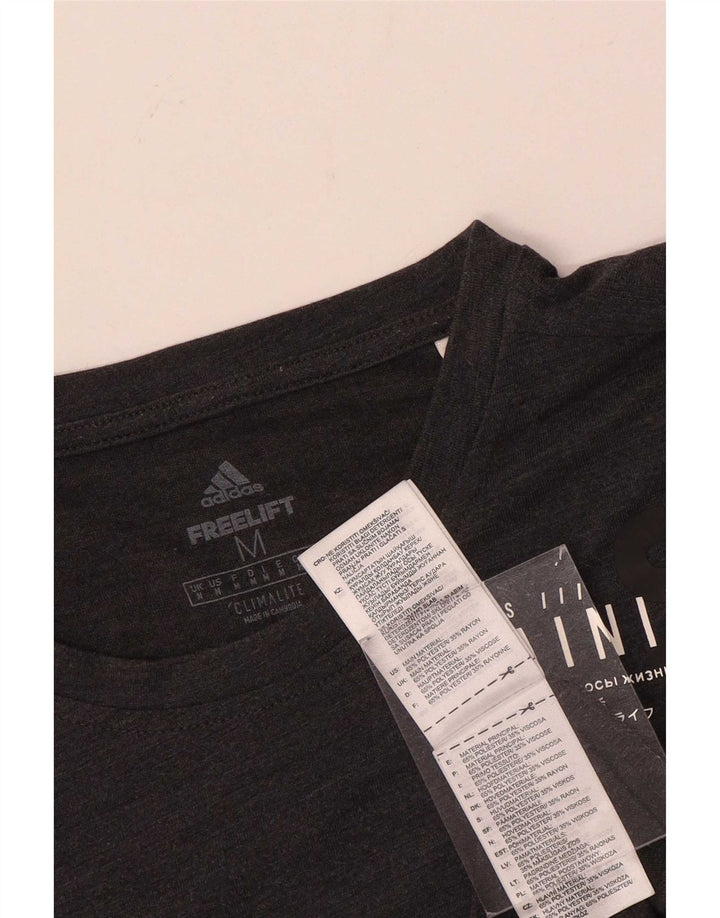 Ανδρικό γραφικό T-Shirt Adidas Climalite Top Medium Grey Polyester