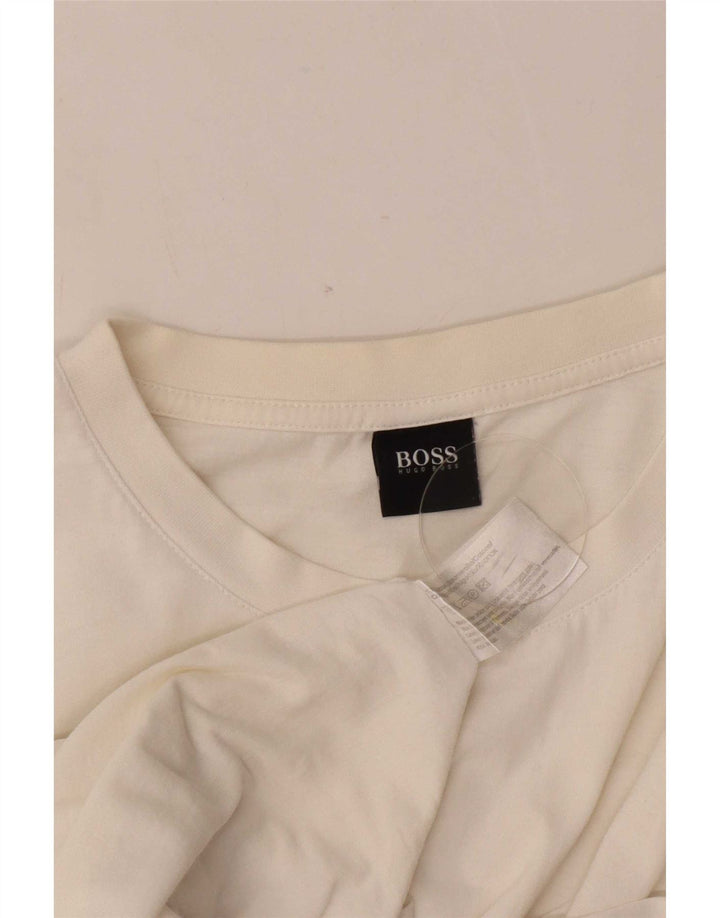 Ανδρικό T-Shirt Hugo Boss Top XL Λευκό βαμβακερό