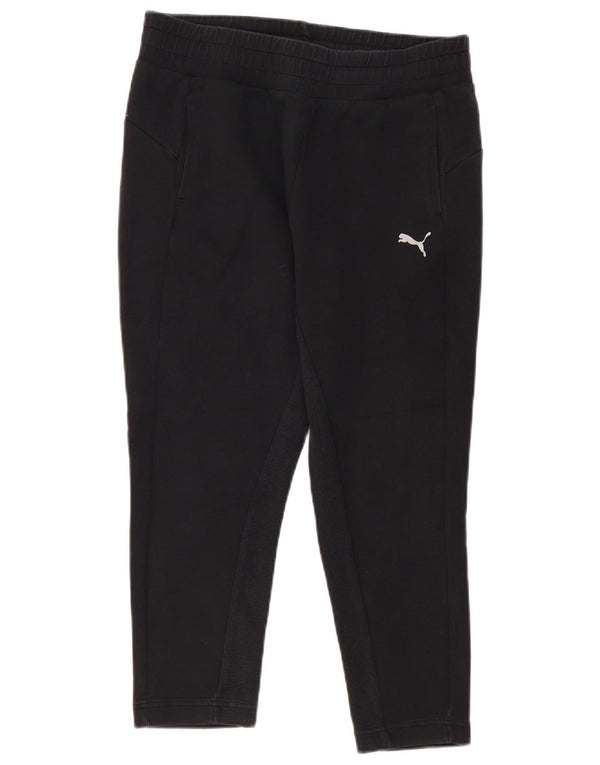 Puma Γυναικεία φόρμα Crop Παντελόνι Joggers UK 14 Large Black Cotton