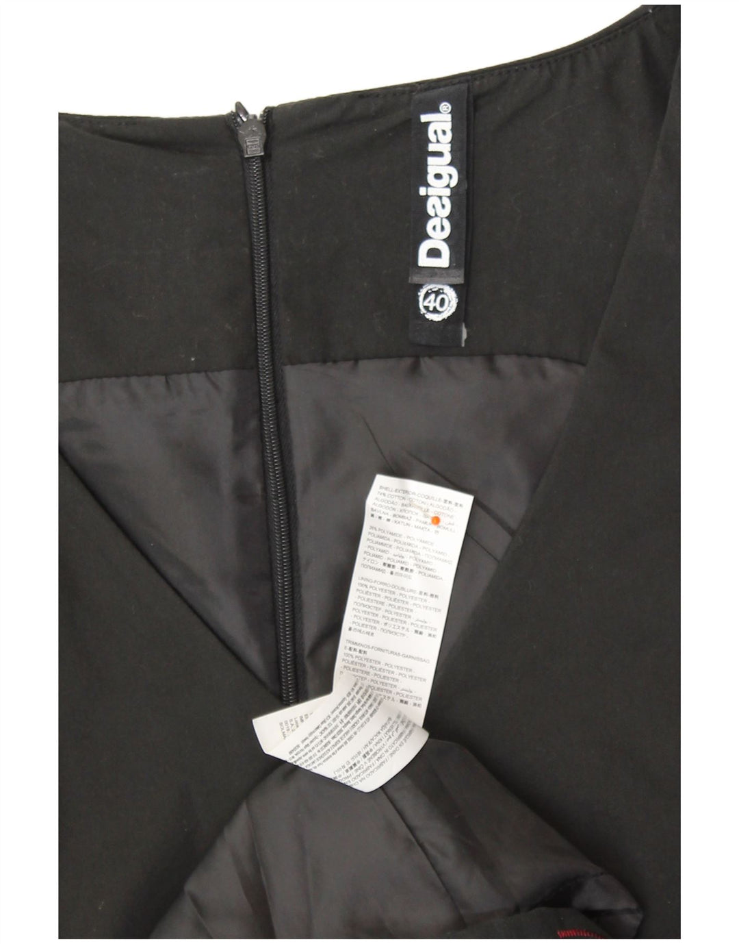 Γυναικείο αμάνικο φόρεμα με θήκη DESIGUAL EU 40 Μεσαίο μαύρο φλοράλ βαμβακερό