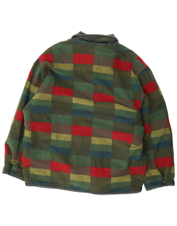 Vintage Ανδρικό αναστρέψιμο μπουφάν UK 44 2XL Green Check
