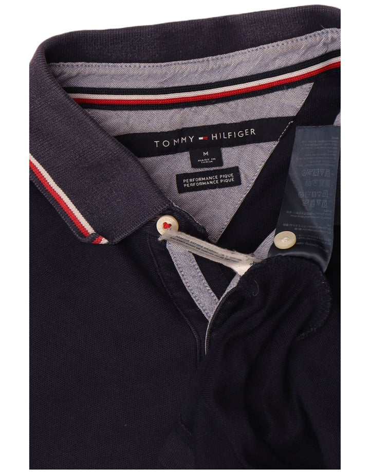 Ανδρικό πουκάμισο πόλο Tommy Hilfiger, Βαμβακερό, μεσαίο ναυτικό