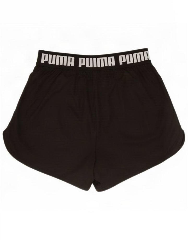 Ανδρικά γραφικά αθλητικά σορτς Puma, μεσαίου μαύρου νάιλον