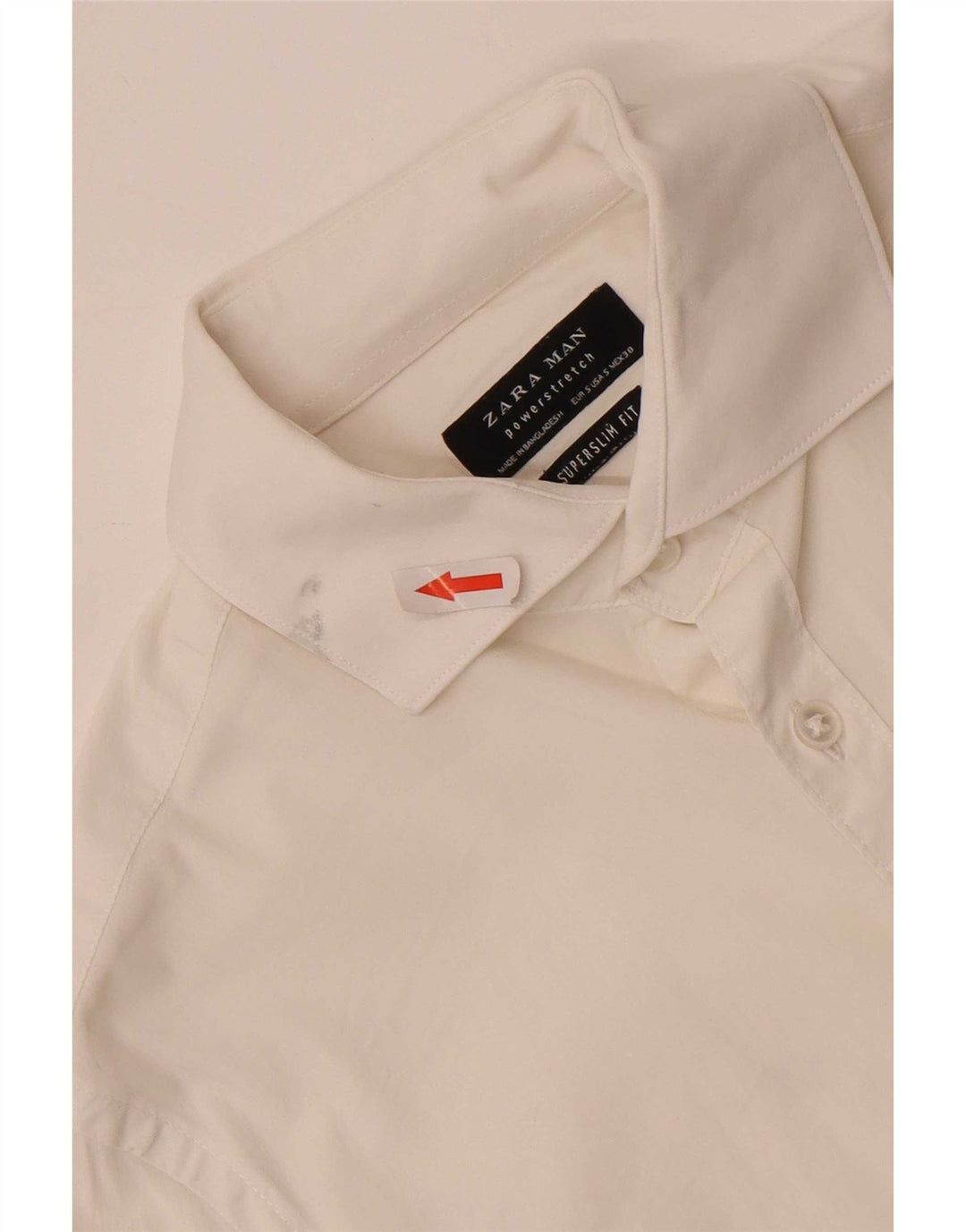 Zara Ανδρικό πουκάμισο Super Slim Fit Small White