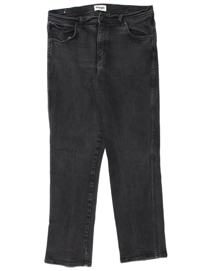 Wrangler Ανδρικό Texas Straight Jeans W36 L32 Μαύρο βαμβακερό